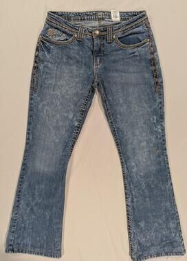 Cruel Jeans Juniors 11R Blue Med Wash Blaire Mid Rise Bootcut Stretch Denim